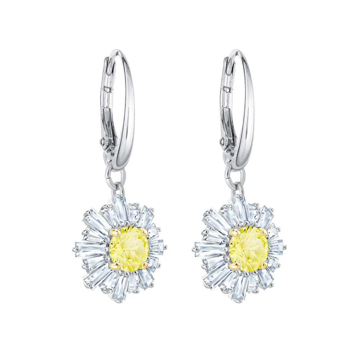 Swarovski Sunshine Pierced Drop Earrings