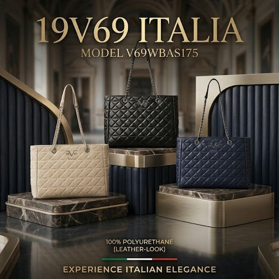 19v69 italia handbag featuring the branding [v69wbas175] (3 Color)