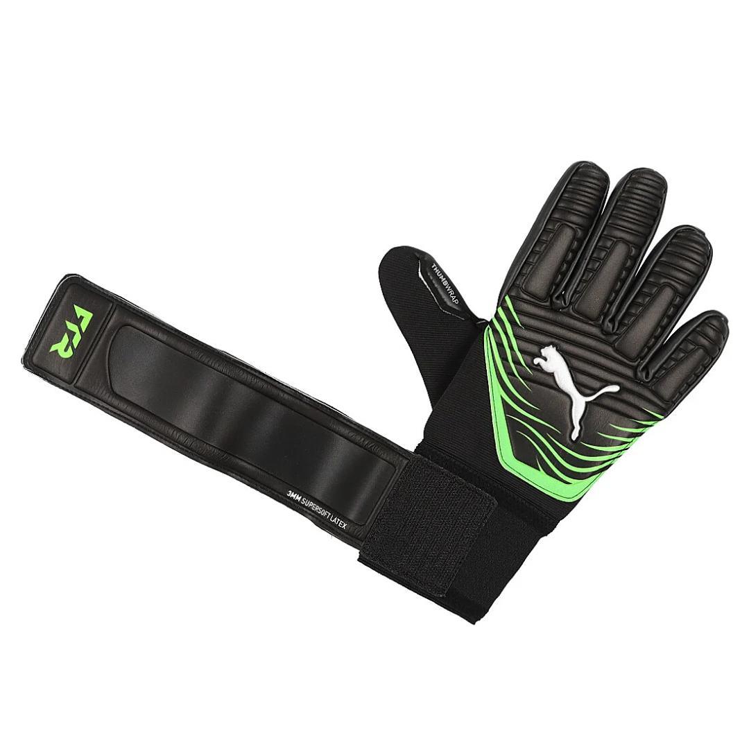 Puma Future Match NC Goalkeeper Gloves – Black/Gray/Fluro Green | قفازات حارس المرمى