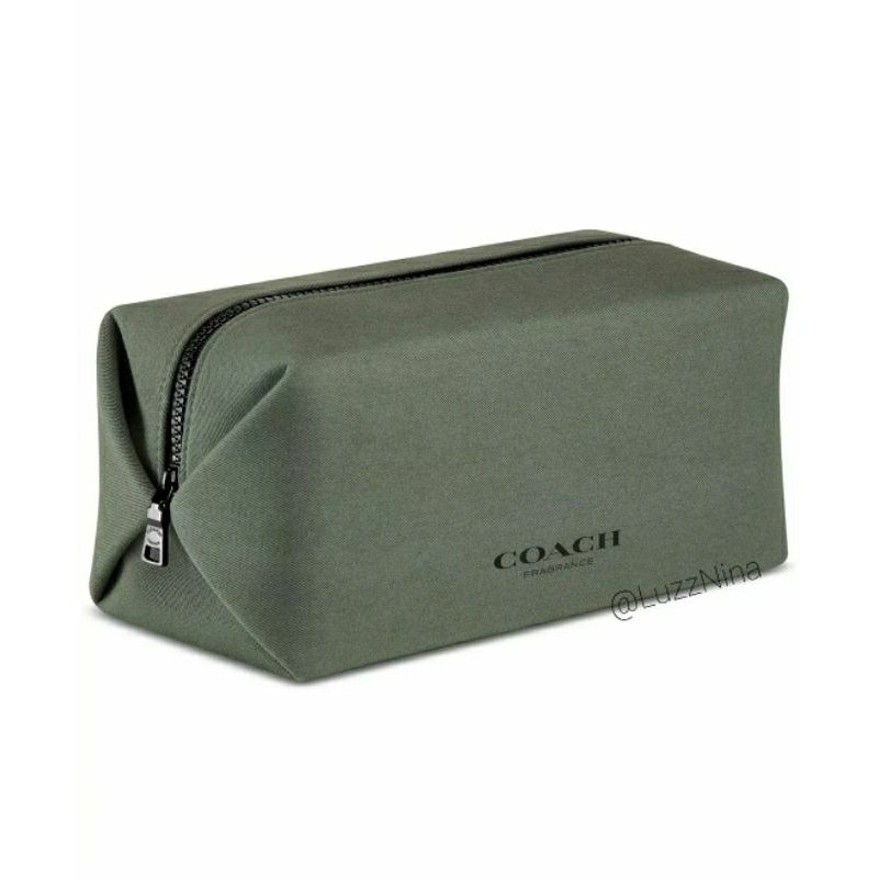 Coach Fragrance cosmetics toiletries travel pouch.