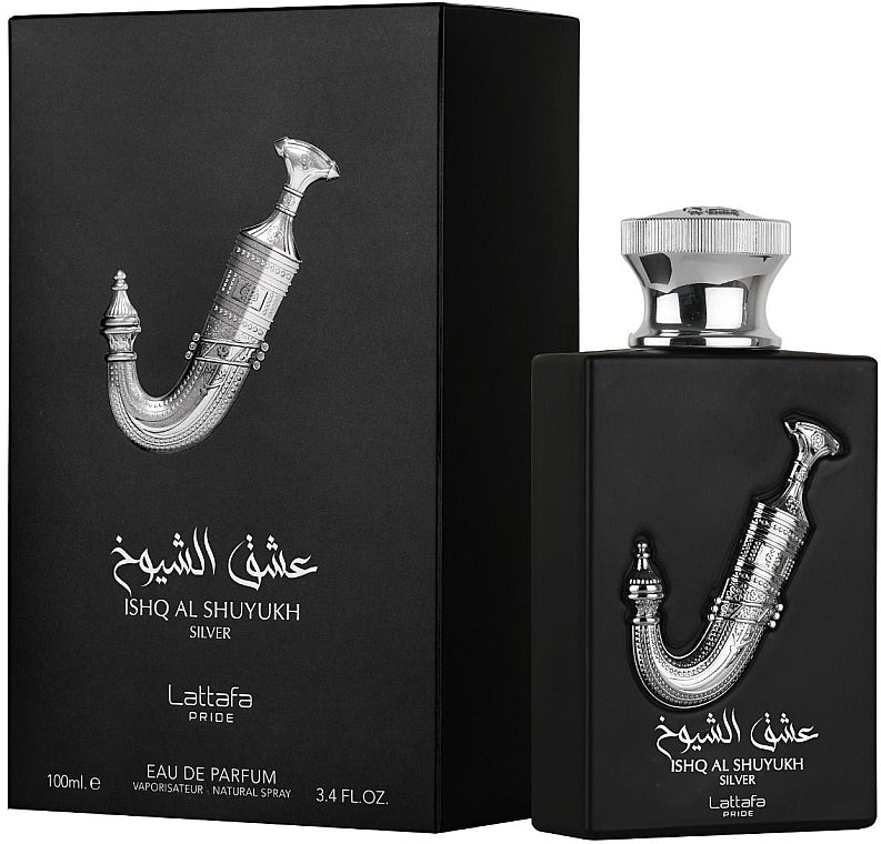Lattafa Pride Ishq Al Shuyukh Silver, a unisex Eau de Parfum 100ml (3.4 oz)