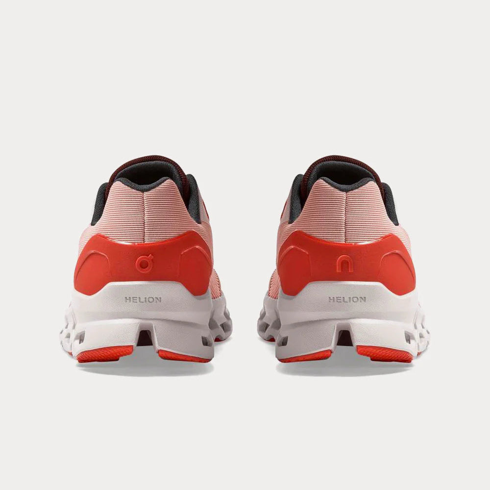 On Cloud Cloudstratus women's running sneakers in a Rose and Red color