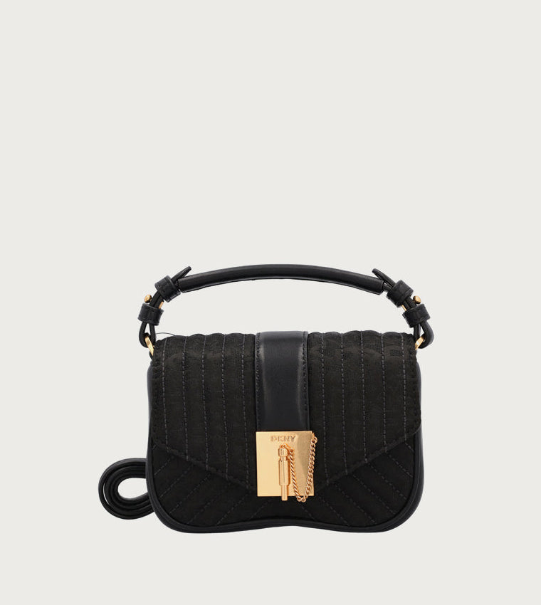 DKNY Lulu Small Flap Crossbody bag in Chino