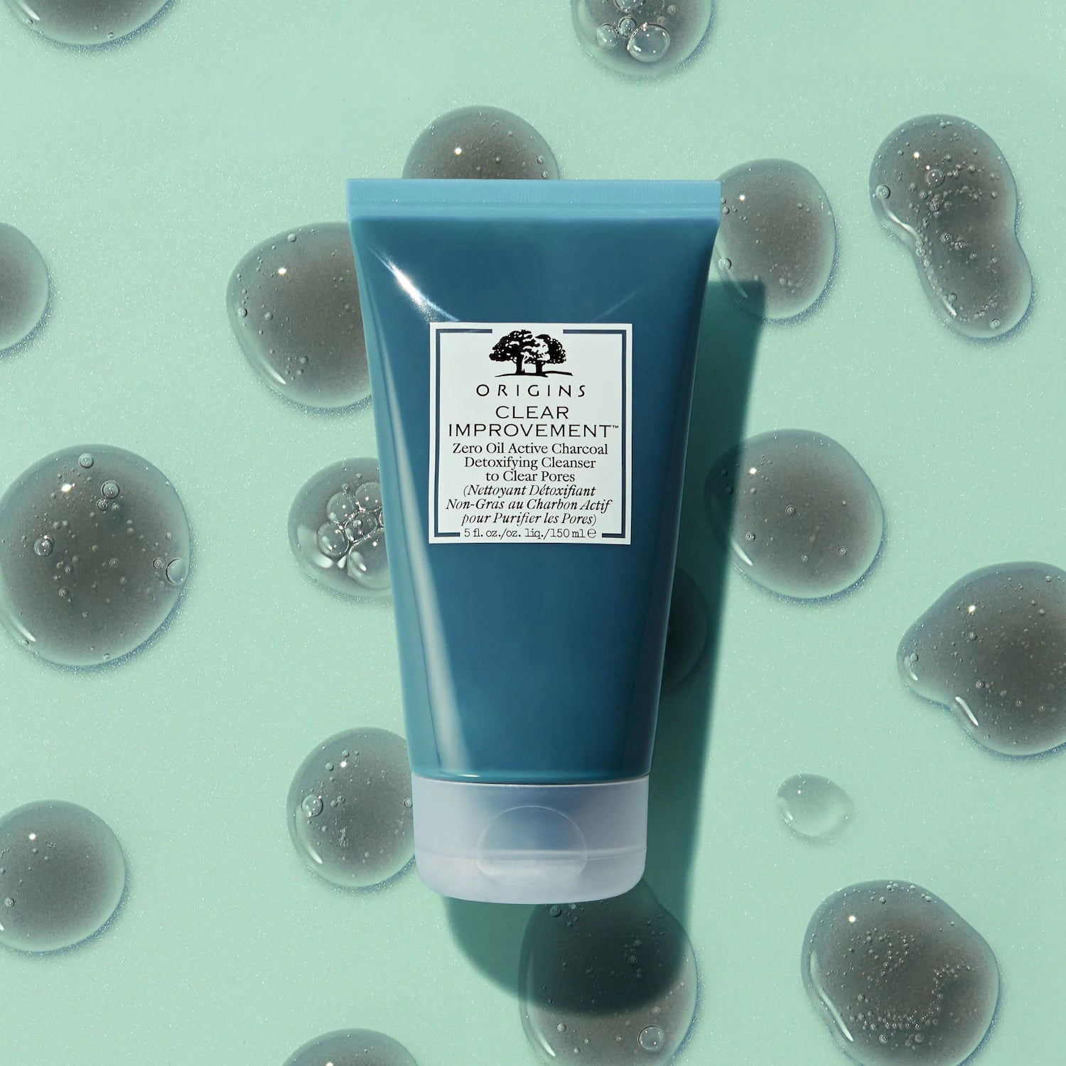 Origins Clear Improvement™ Zero Oil Active Charcoal Detoxifying Cleanser. 30ml & 150ml