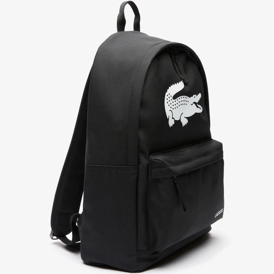 Lacoste Croc Sport backpack in black.